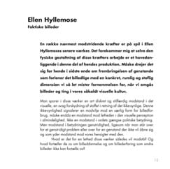 Katalog til udstilling med Ellen Hyllemose for Galleri Tom Christoffersen